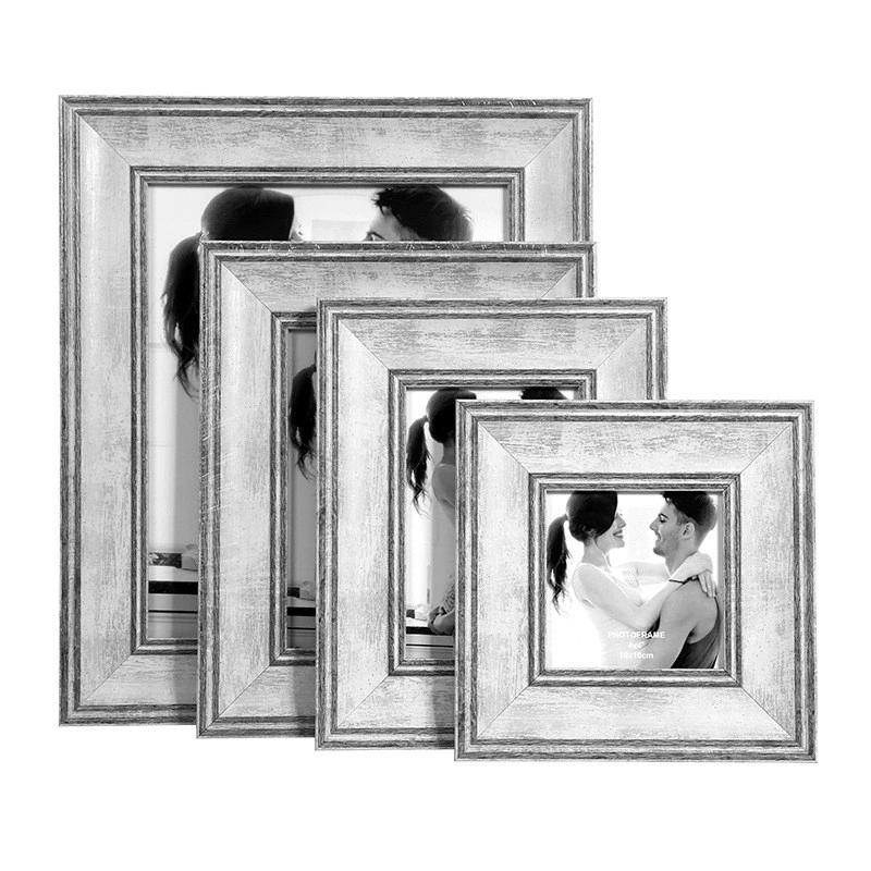 Modern Distressed White Picture Frame Photo Album Home Products