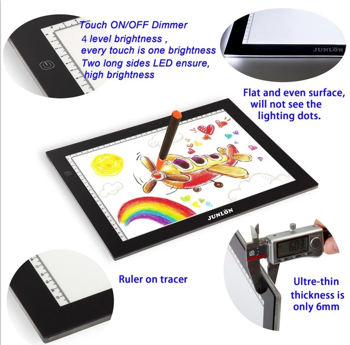 A4 Carte de lumière à LED pour Diamond kits peinture, dessin lumière pad USB alimenté