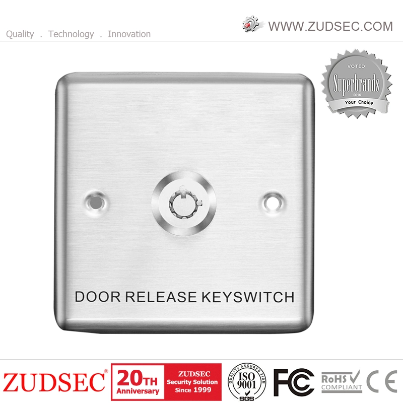 304 Stainless Steel Door Exit Release Button Key Switch