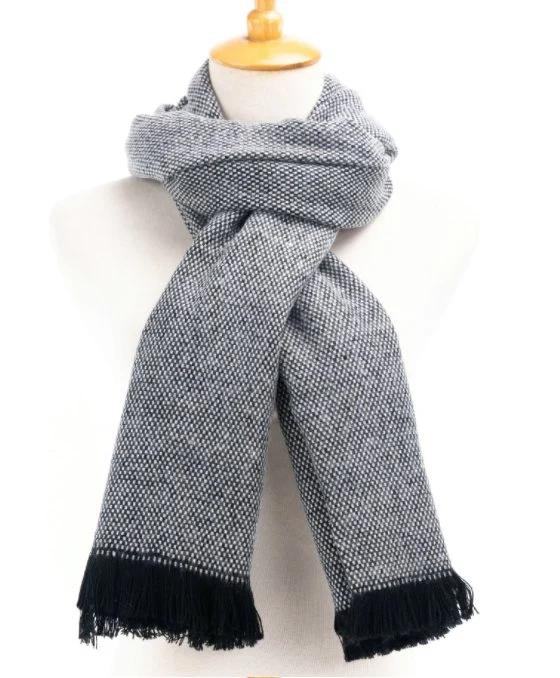 Factory Unisex New-Arrival Melange Style Warm Soft Knitted Woven Scarf