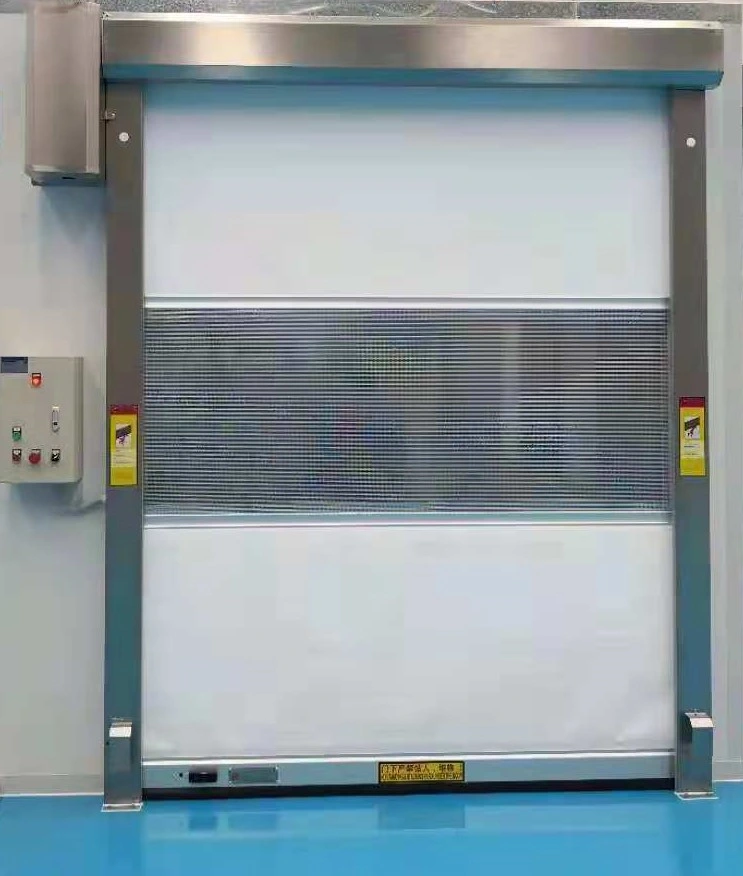 China Industrial Dust-Proof Safety PVC Fast Rolling High Speed Fast Shutter Door