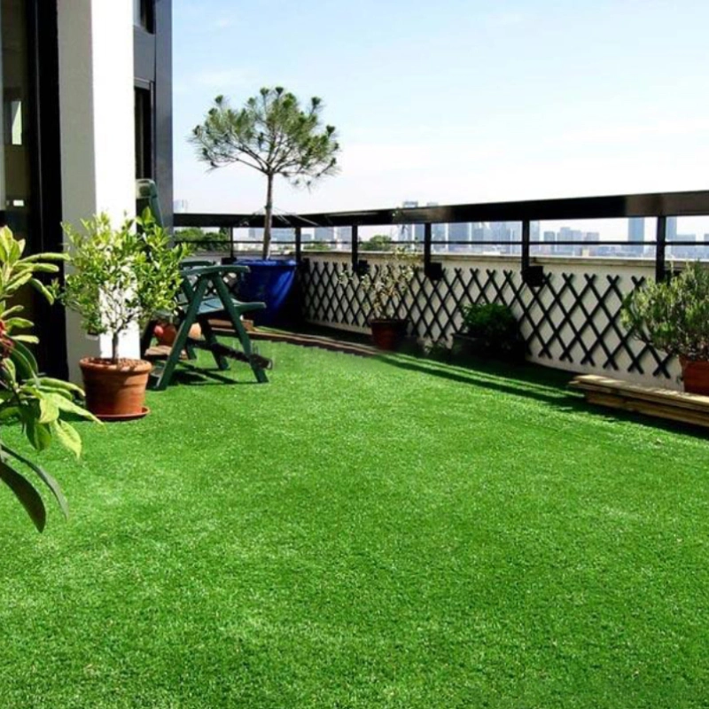 Realistic Artificial Grass Rug Indoor Outdoor Thick Synthetic Fake Grass Turf Mat for Garden Lawn Landscape