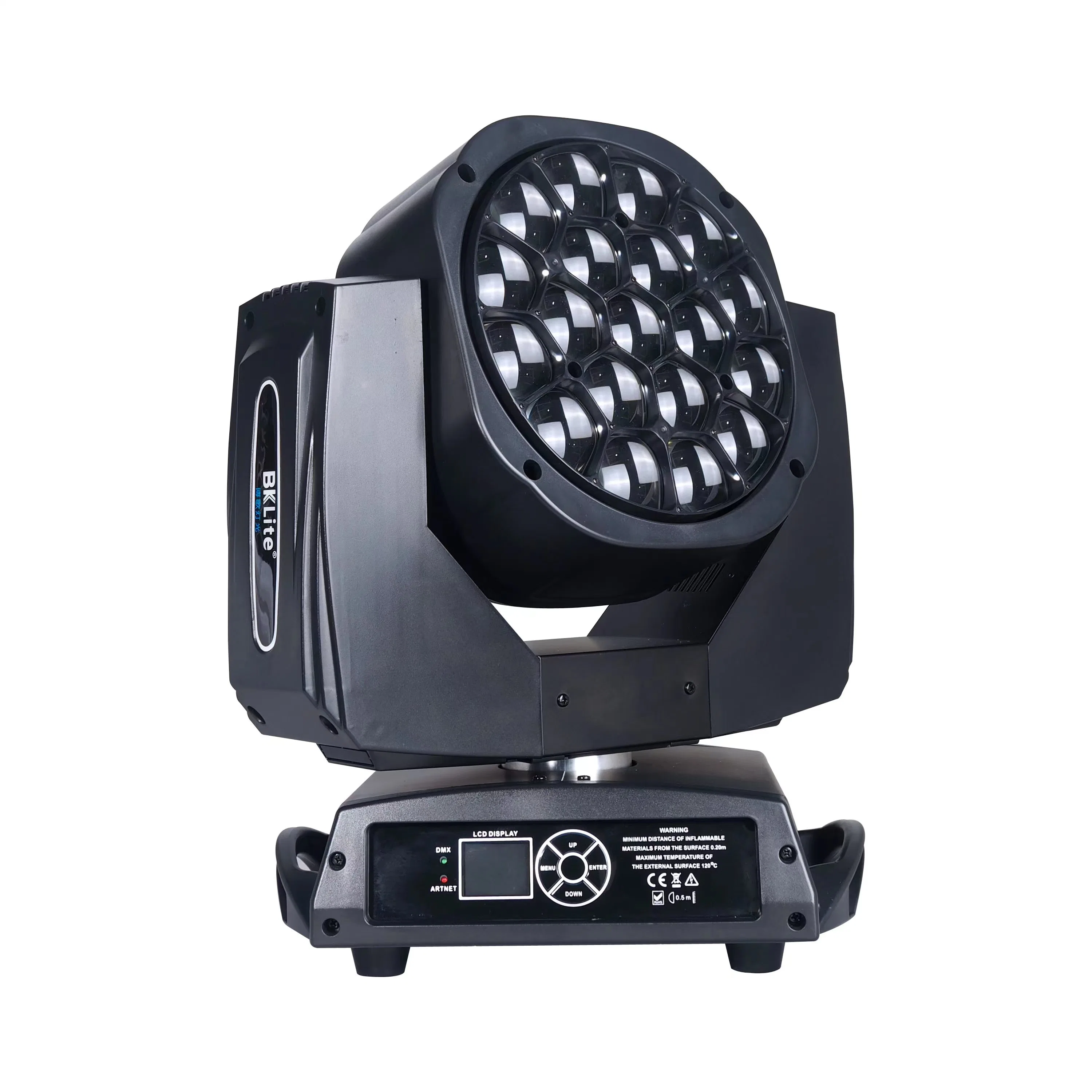 Ojo de la abeja 19x15W luz K10 RGBW Ojos grandes Zoom 19pcs Lee Lites moviendo la cabeza de la luz LED de luces de la cabeza