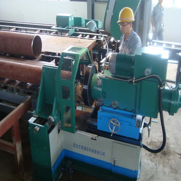 China tubo voltado e máquina de biselamento para tubo de pré-fabrico