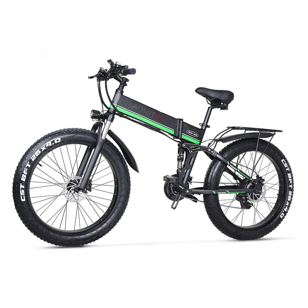 Full Suspension 26 Inch 48V 1000W Fat Electric Mountain Bike Big Tire 26*4 Tire off- Road E Bike Big Power Snow E Bike with CE