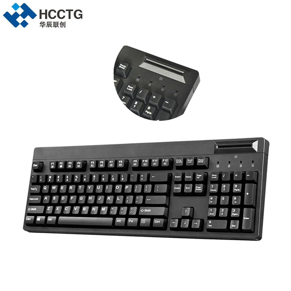 104 teclas POS EMV con cable USB teclado de membrana Hcc150U.