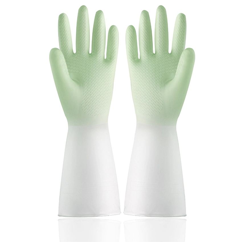 32cm Blanco PVC impermeable Seguridad Housework Cocina lavavajillas Guantes