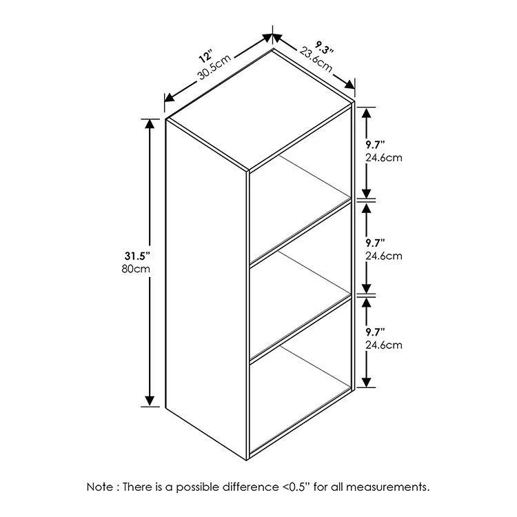 3 almacenamiento de Multi Story Open Bookcase Bookshelf para niños