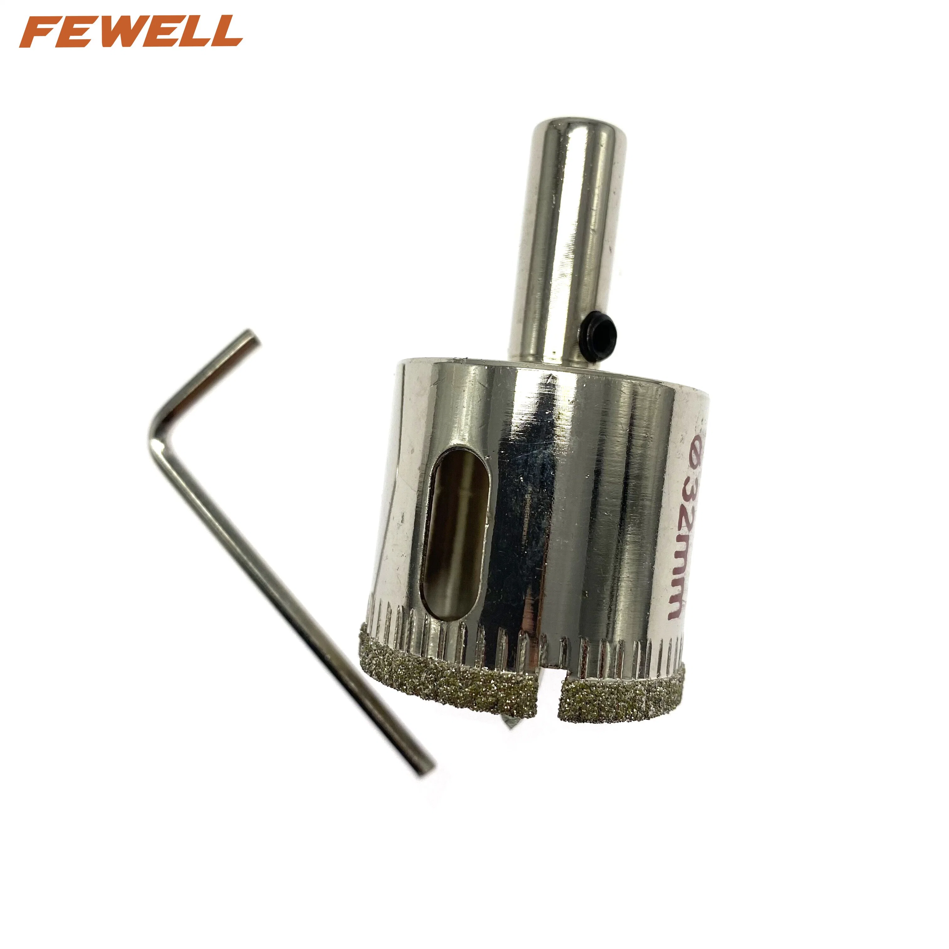 Electroplated Diamond Positioning Core Drill Bits Glass Hole Saw 32mm for Marble Granite Tiles