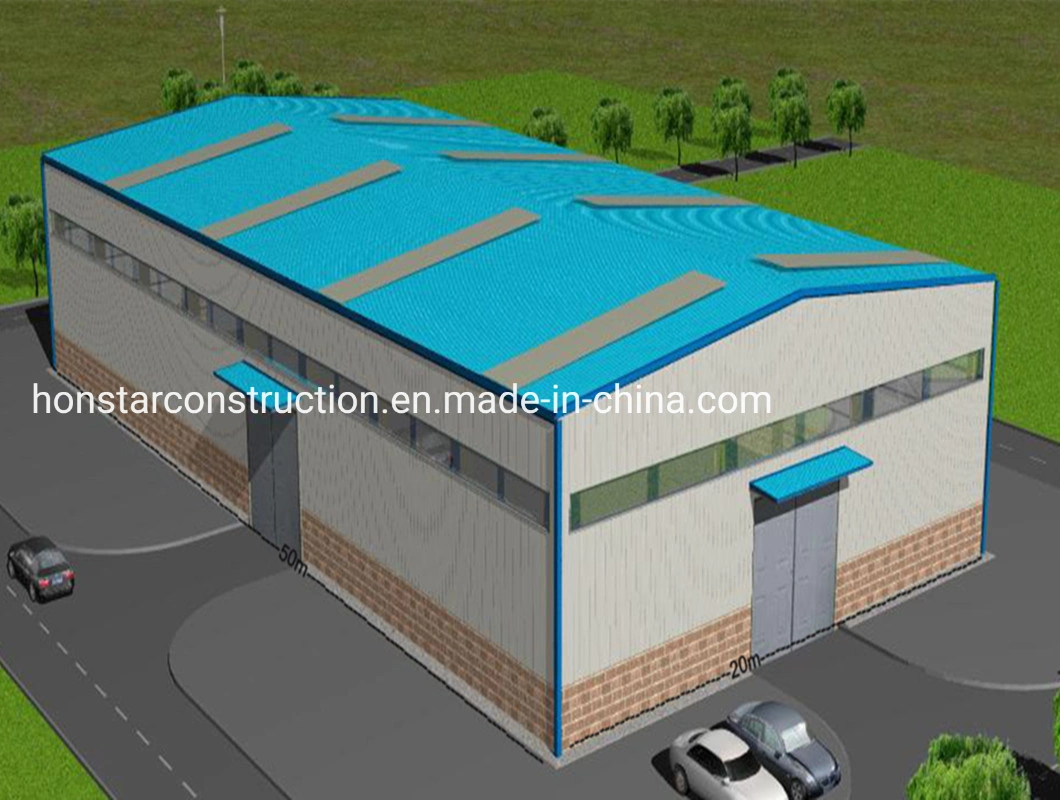 Pre Engineered Steel Structure Construction Building/Prefabricated Metal Frame Warehouse/Shed/Hangar/Workshop/Factory/Apartment/Hotel/School/Hospital Building