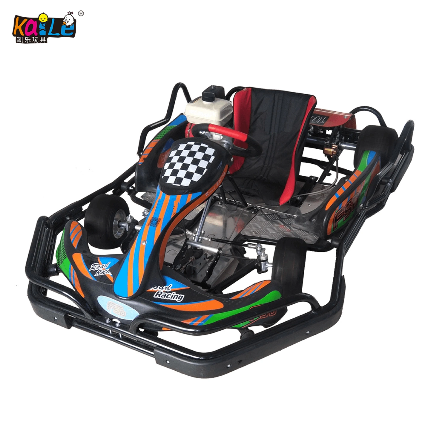 Barato 200cc/270cc para adultos con parachoques de seguridad de acero Certificado CE Go Kart de carreras