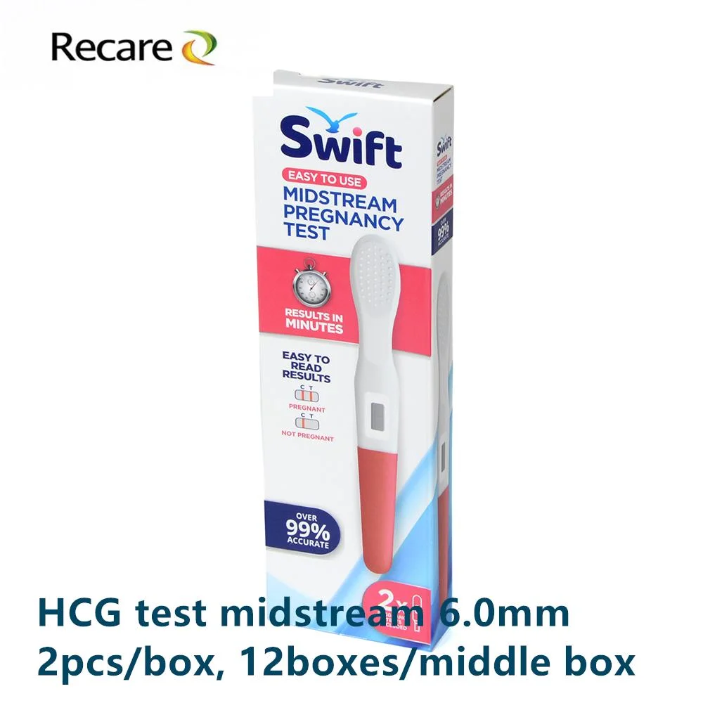 Prueba de embarazo Pen buen precio una muestra gratis fácil de usar HCG Recare prueba Midstream