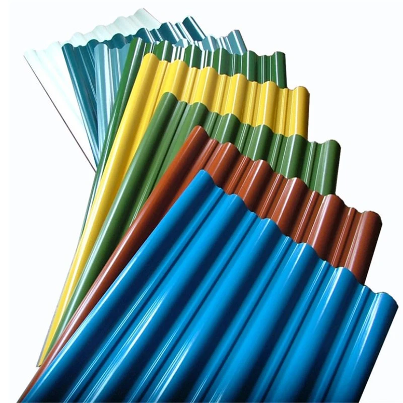 Hojas de hierro corrugado PPGL cubiertas de color cubiertas prepintadas