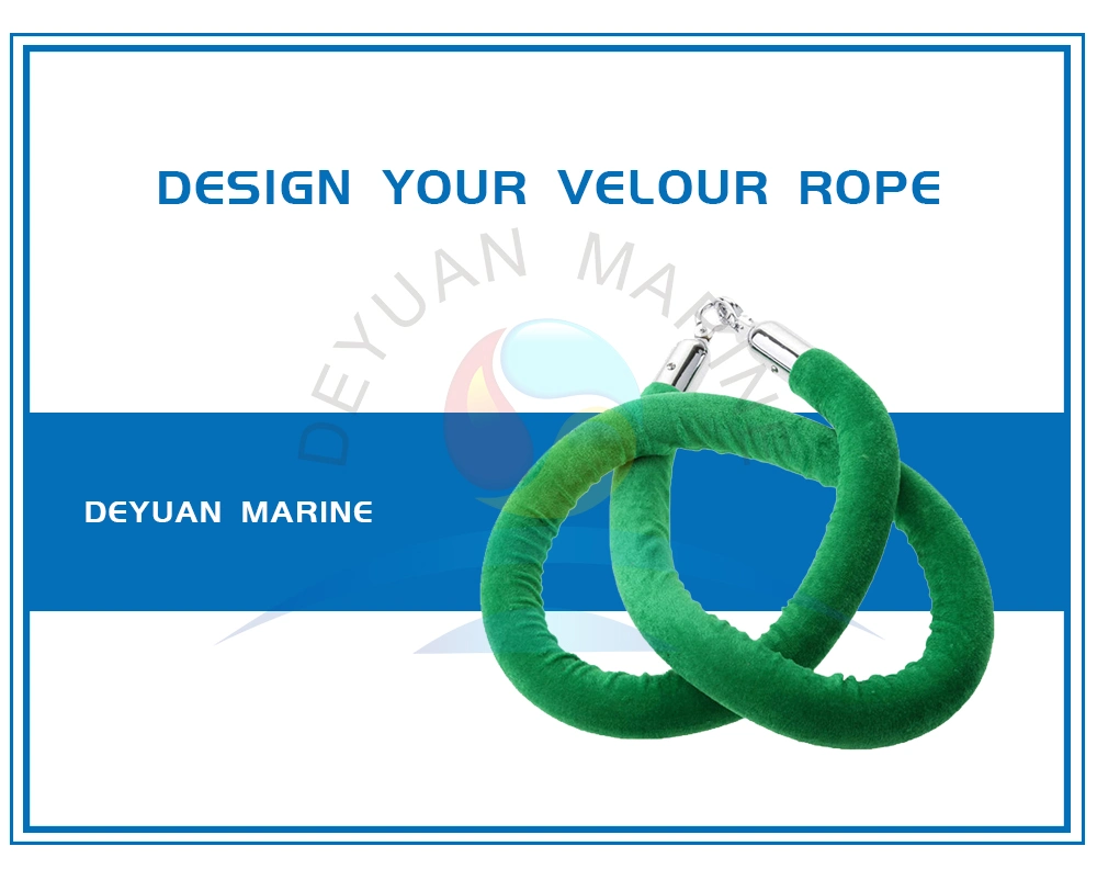 Barrier Velour Rope for Hotel Lobby with Different Finished Hook