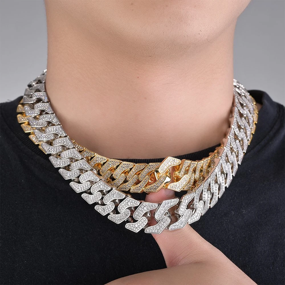24inch Length Iced out Cuban Men Chain 275g Hip Hop Fashion Jewellery Necklace
