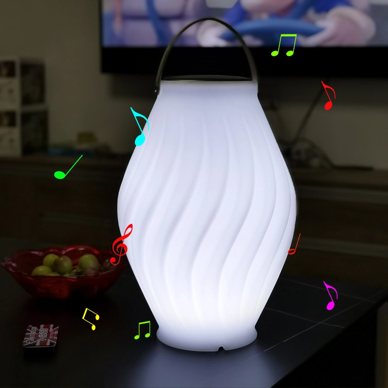 تصميم جديد ميني تصميم محمول LED الديكور مصباح بلوتوث سماعة بلوتوث