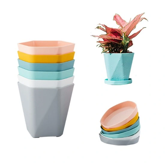 Balcony Household Plastic Flower Pot Resin Nordic Simple Flower Pots