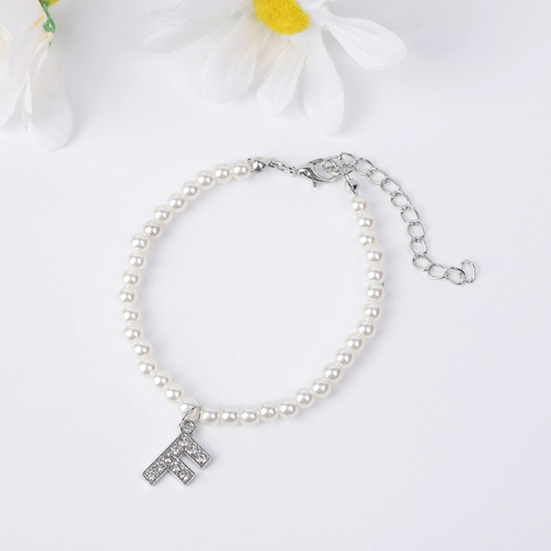 Simple Pearl Bracelet Name English Letter Student Bracelet