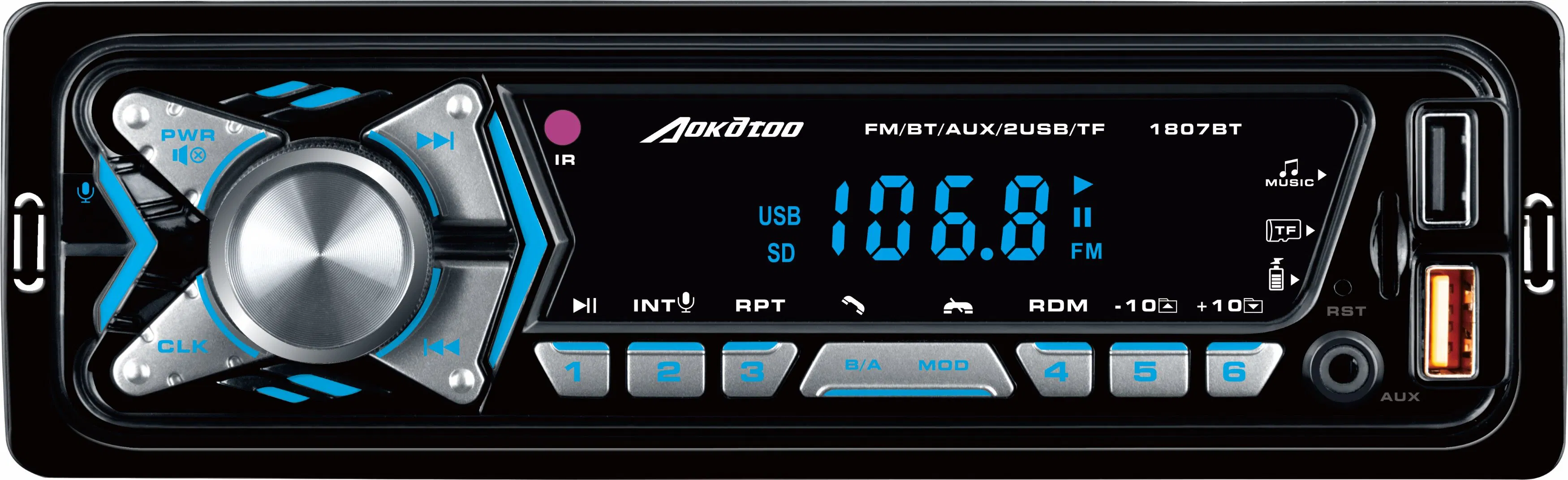 Leitor de MP3 de painel fixo DIN barato