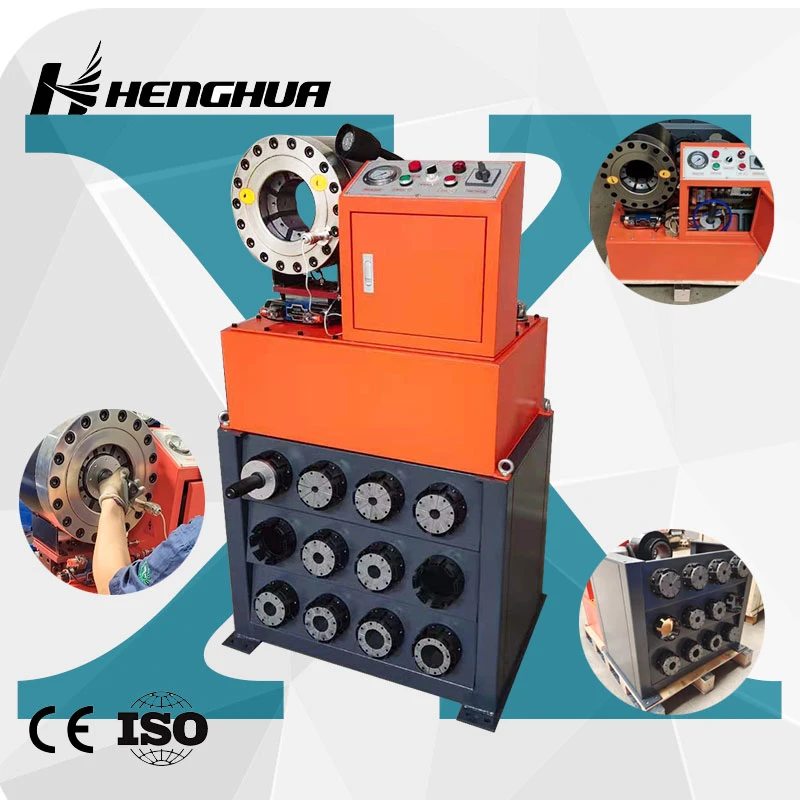 CE Approved 1/4&ldquo; -2&rdquor; 220V 10 Sets Free Dies Pipe Pressing Hydraulic Hose Crimping Machine