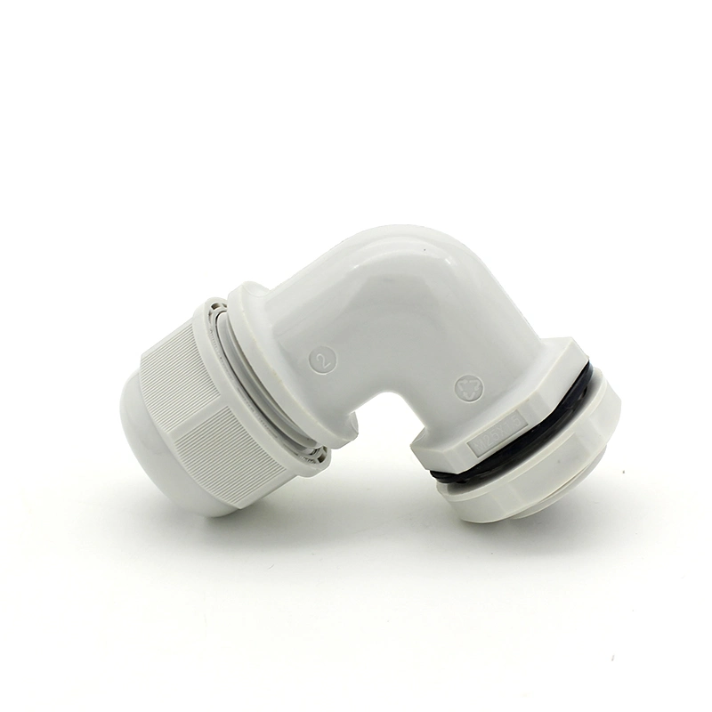 90 Degree Nylon Elbow Cable Gland Waterproof Plastic M20 Cable Joints