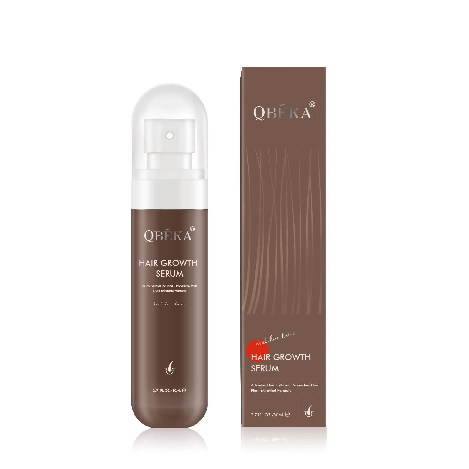 Top Qbeka Dry Hair Growth Shampoo Serum Essential Oil Balding