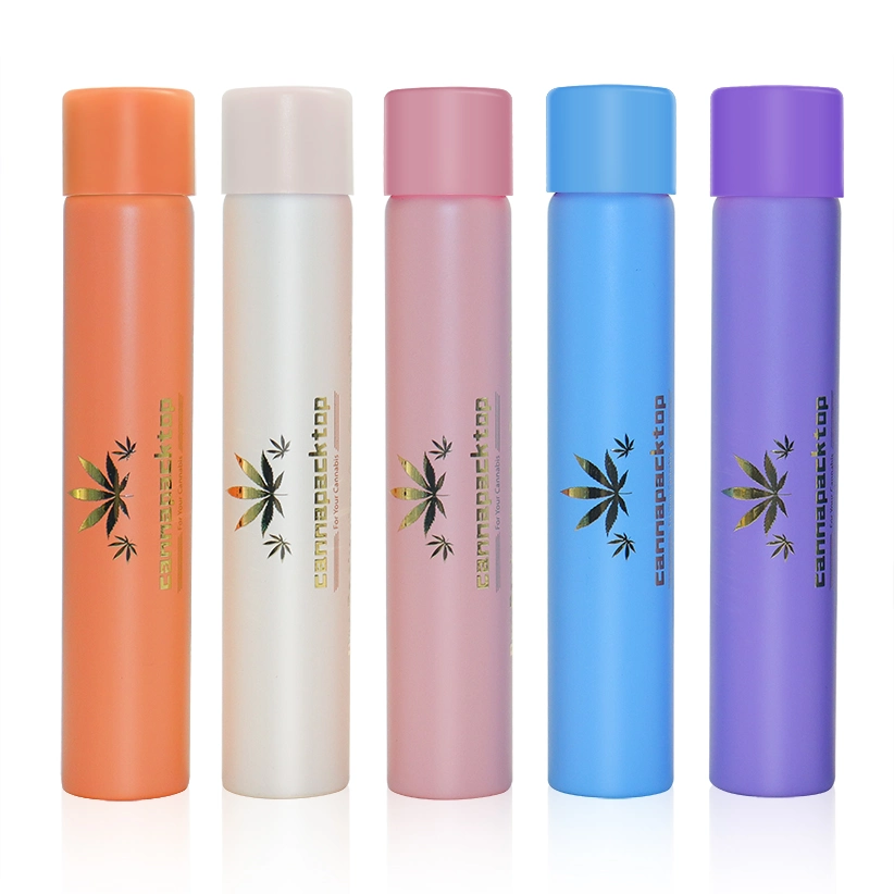 Wholesale/Supplier 71mm Flower Pre Packaging Child Proof Plastic Container 125mm King Size Plastic Tube with Silicone Cap