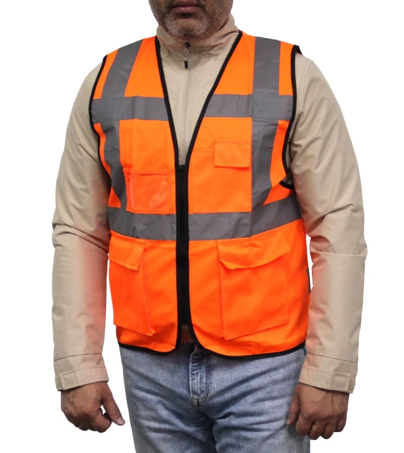 Wholesale Customized Logo Reflective LED Safety Vest Clothing