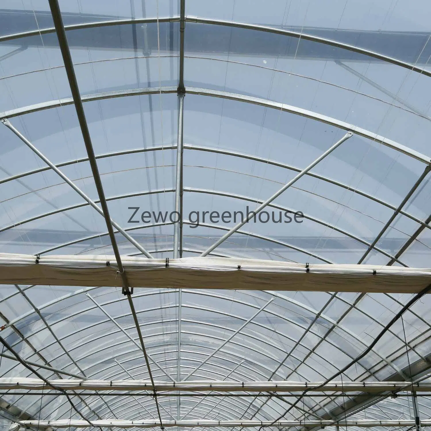 Poly Film Multi-Span Greenhouse with Hydroponics System for Tomato/Cucumber/Lettuce/Pepper Planting