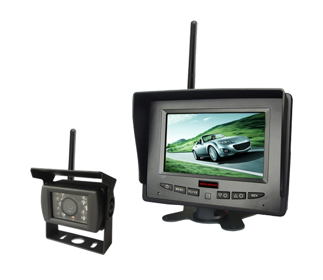 Wireless 5"/camión/grúa elevadora Vista trasera del coche/Sistema de cámaras de CCTV