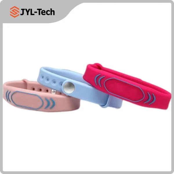 Access Control RFID Silicone Wristband for Fitness Clubs Gyms Amusement Parks
