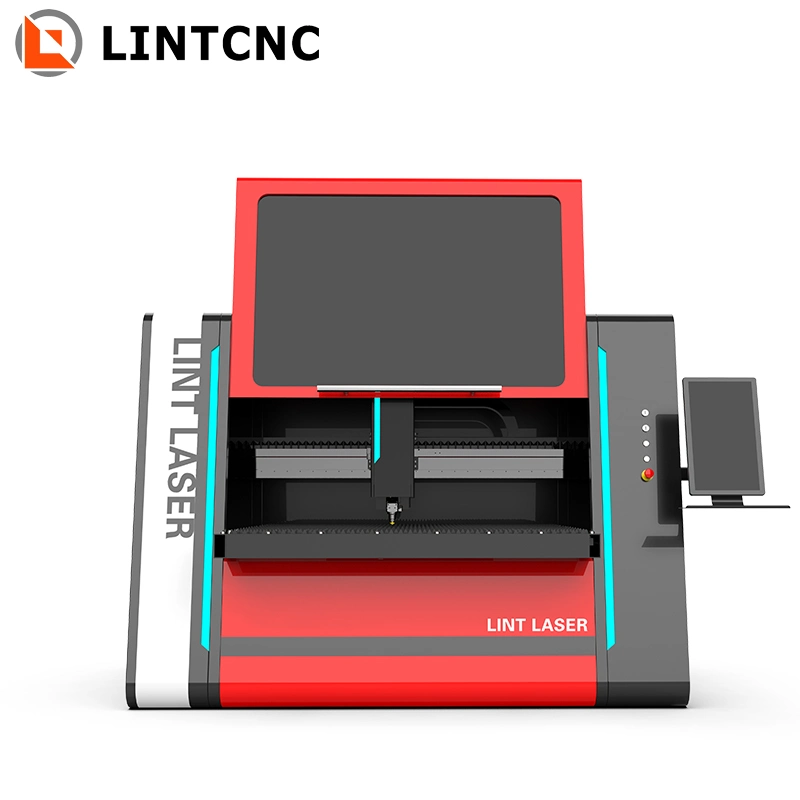 Enclosed Thin Steel Cut Professional Fiber Laser Cutter Equipment 4040 6060 6090 8080 1390 1310 1500W 2000W 3000W 4000W with Water Chiller for Metal