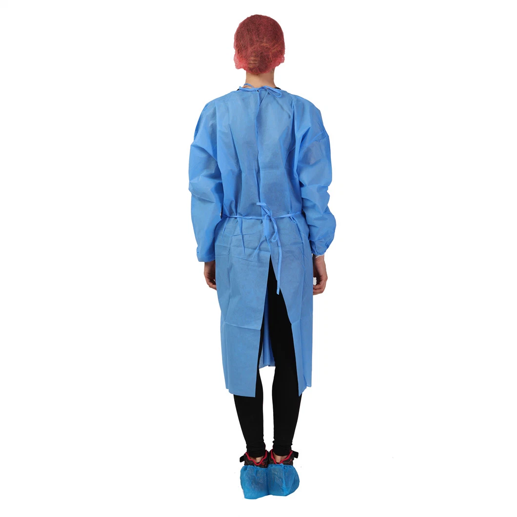 Non Sterile Non Woven Disposable SMS PP Isolation Gown Xiantao Factory Non Woven Protective Clothes