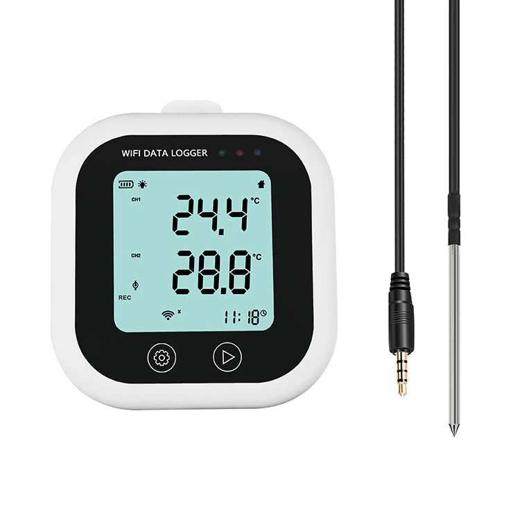 WiFi-100e Large Data Storage Internet Temperature Readings Data Logger