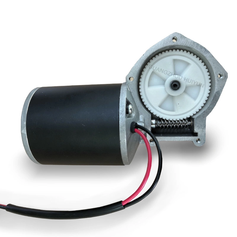 12 Volt Geared Electric Motor 80W Carbon Brush Motor for Sale