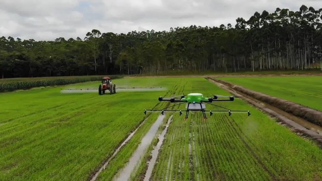 Battery Powered Unmanned Aerial Vehicle for Agriculture Crop Drone