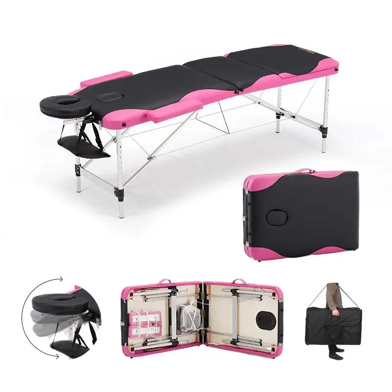 Leve e portátil com altura ajustável para SPA Beauty Cama de Massagem Massagem Tabela