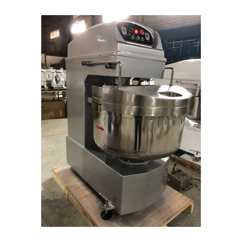 50kg Bread Dough Mixer Kitchen Dough Kneading Machine Automatic Cylinder Spiral Dough Mixer 50kg Bread Dough Mixer