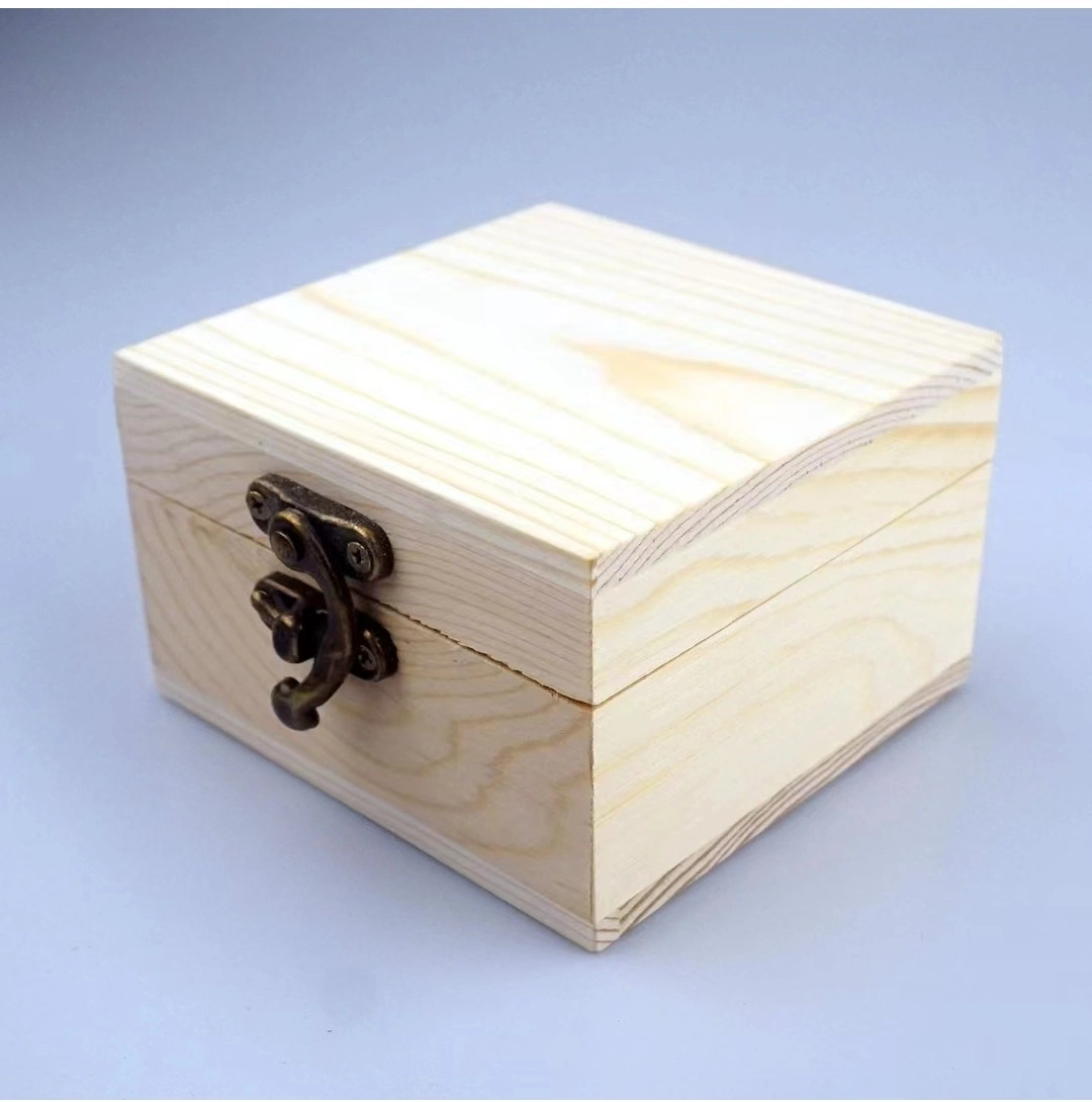 Original Factory Custom Pine Wooden Recyclable Reusable Wooden Gift Box Watch Case