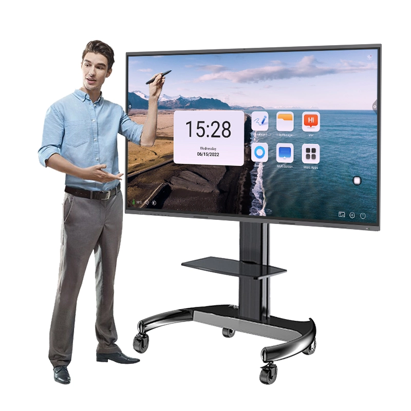 High Quality Interactive Monitor 4K HD Interactive Display 20 Point Touch Panel for Education Conference