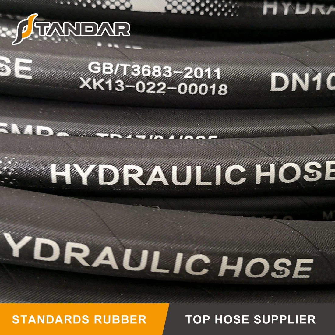 SAE J517 -100 R4 Textile Braided Reinforced Hydraulic Oil and Petrol Suction and Discharge Hose