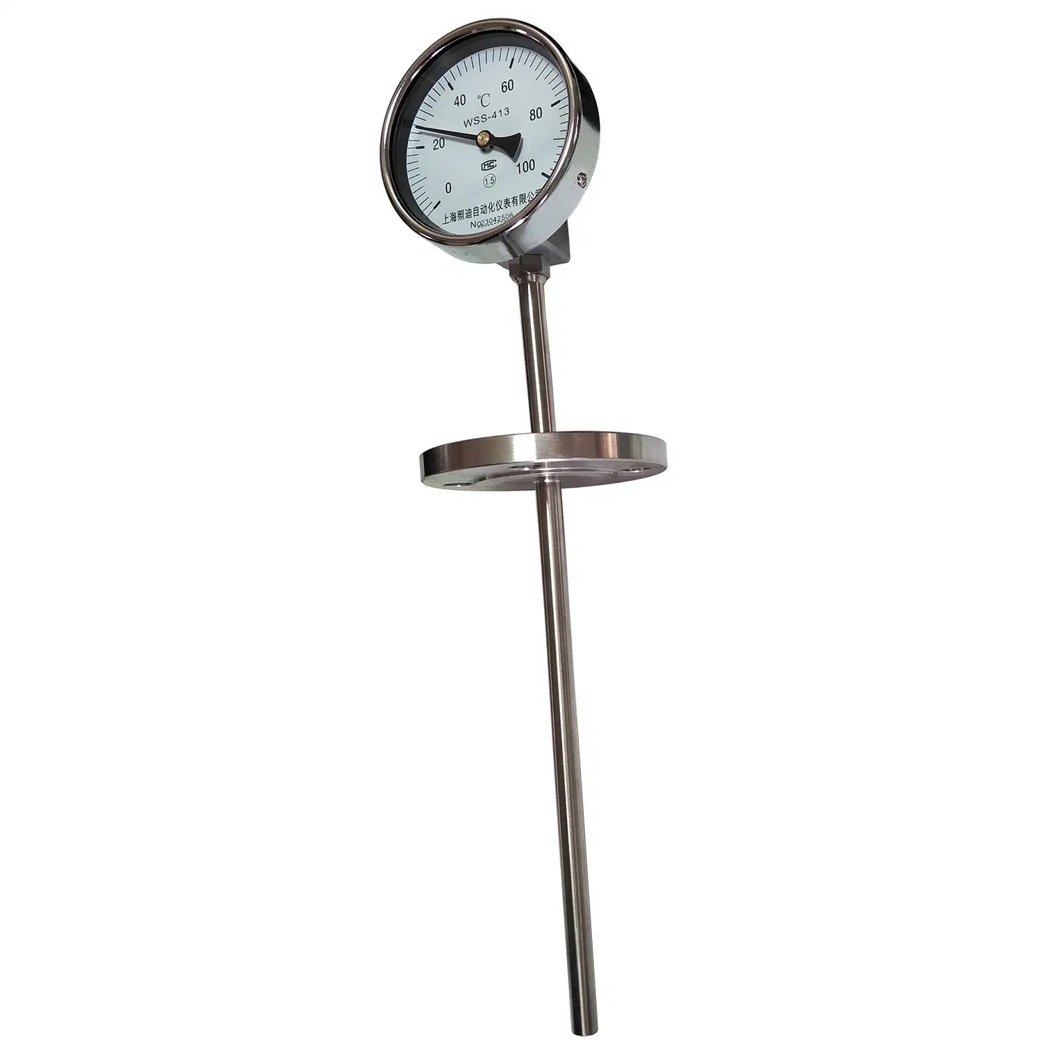 Factory Price Bimetal Thermometer 0-600&ordm; C Heat Transfer Oil Temperature Meter