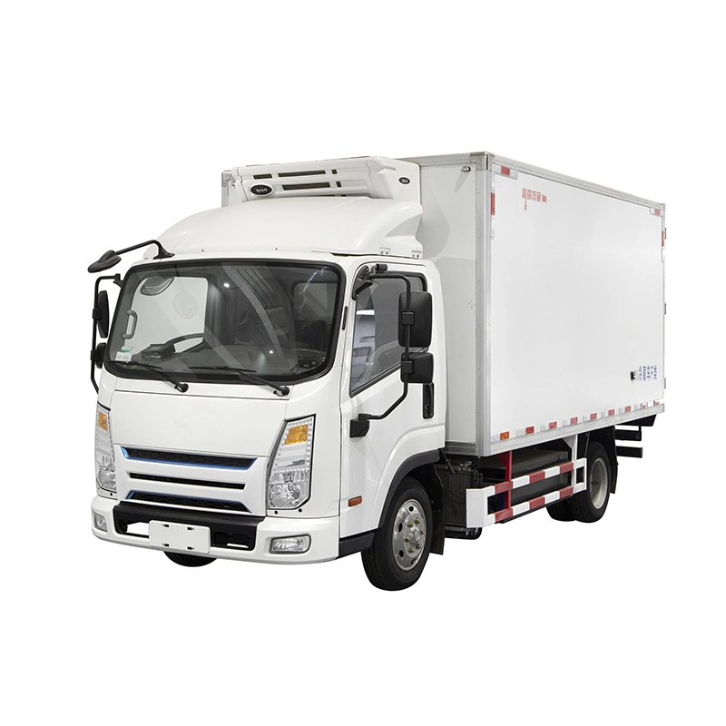 Venta en caliente Nuevo camión cargo Pure Electric con refrigerador
