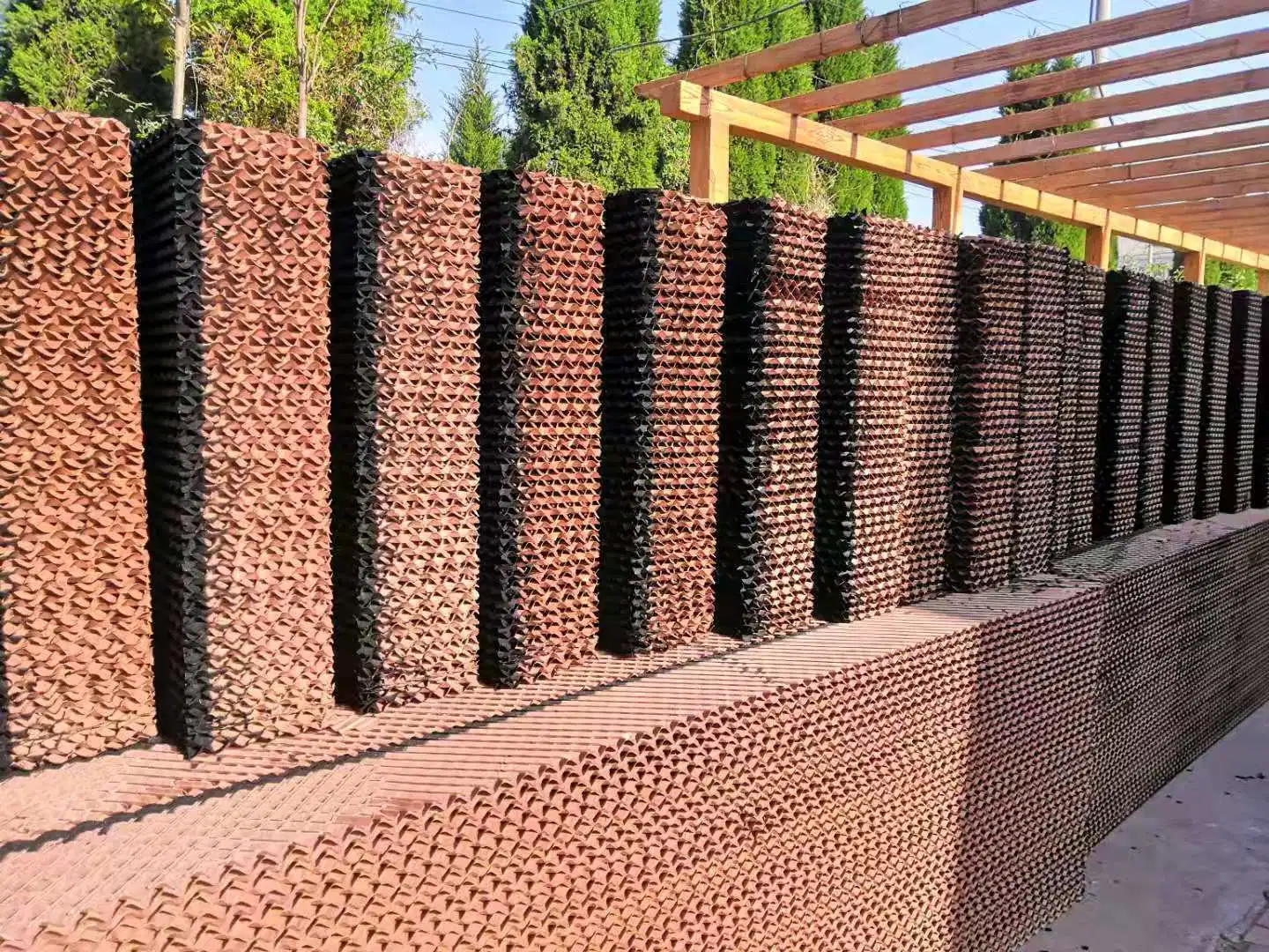 Brown/Green/Black Coating /Yellow/Evaporative Honey Comb Cooling Pad/Greenhouse/Poultry Equipment /Chicken House/Industrial Workshop /Evaporative Air Cooler