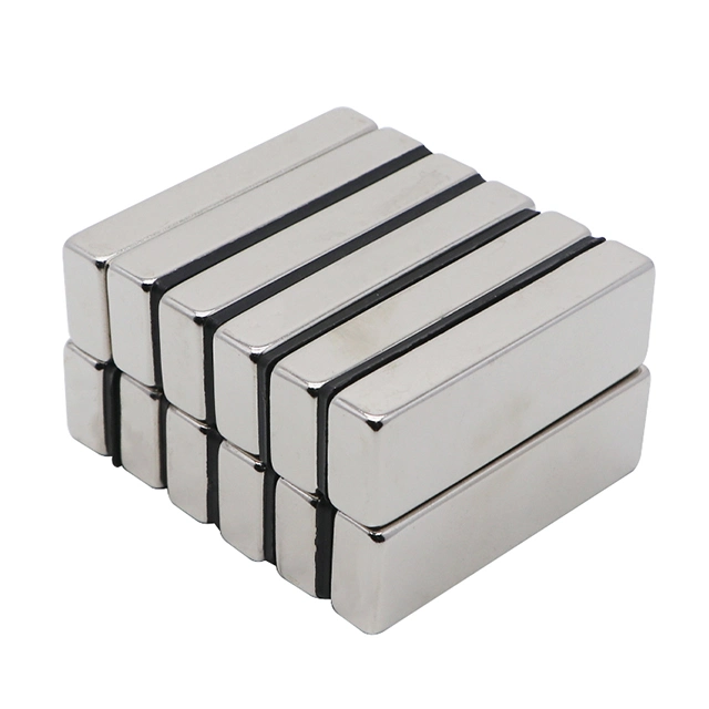 Wholesale/Supplier Price Custom Super Strong Nickle Coated N52 Rare Earth 60X10X5mm Block Neodymium Magnet