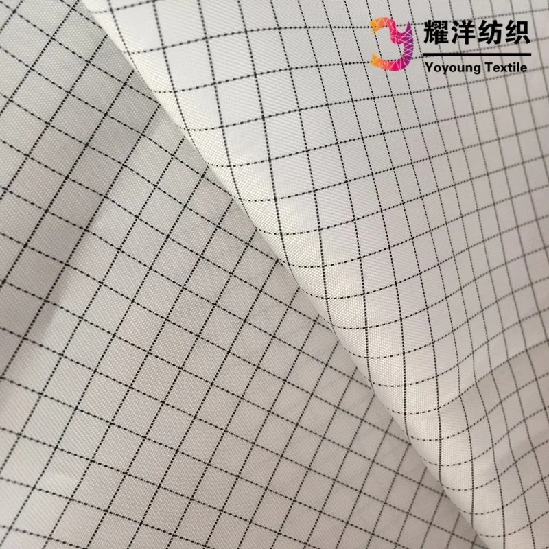 Stocks ESD Fabric/Polyester Electrical Conductive Fabric Antistatic Fabric for Clean Room Workwear