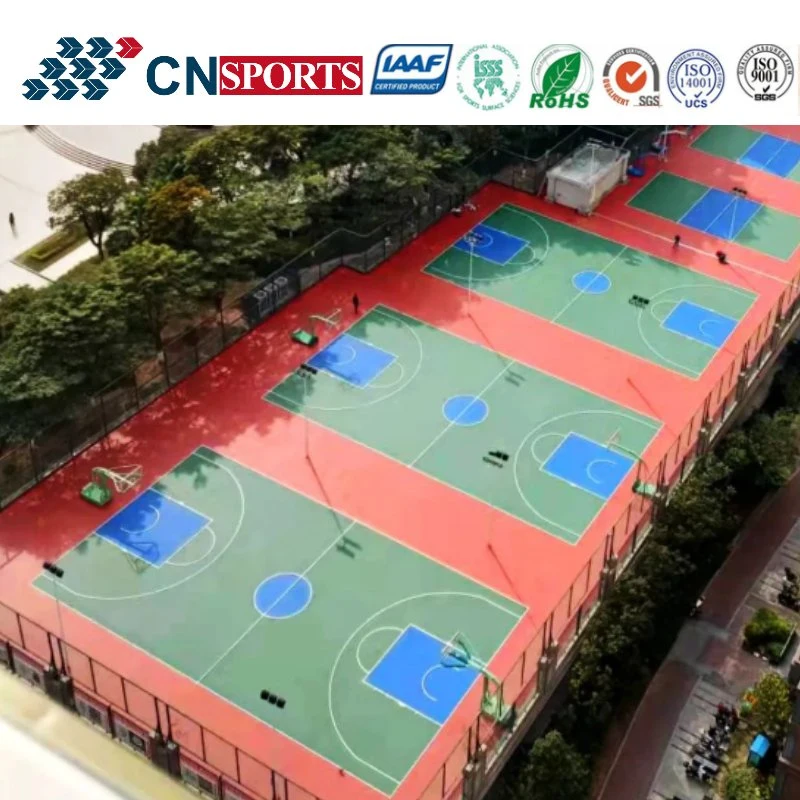 Eco-Friendly Silicon PU Coating Basketball Badminton Futsal Tennis Volleyball Court