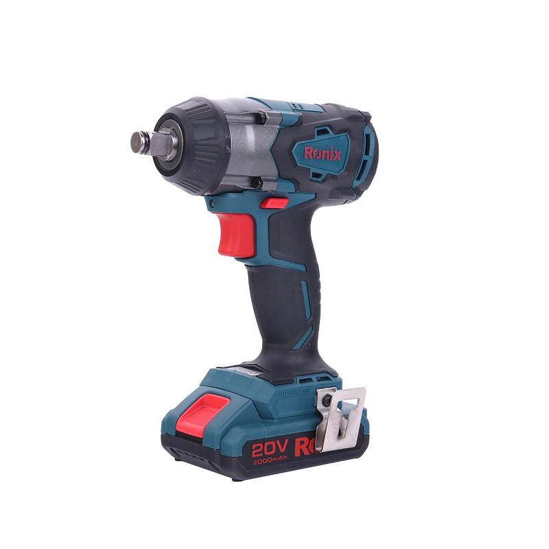 Ronix New Product Model 8907 350n. M High Torque Brushless Motor 2ah/4ah Battery Cordless Impact Wrench