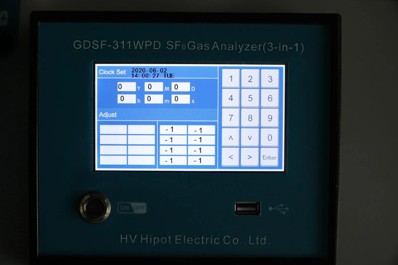 HVHIPOT GDSF-311WPD 3-1 SF6 الغاز المياه نقاء وتحلل جهاز الكشف