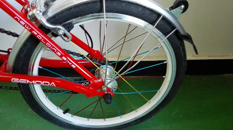 Haut standard de 16 pouces en alliage de vélo de montagne trois châssis repliable